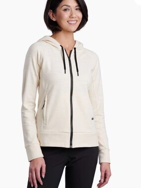 Kuhl Lola Full Zip Hoodie Cream Size Medium